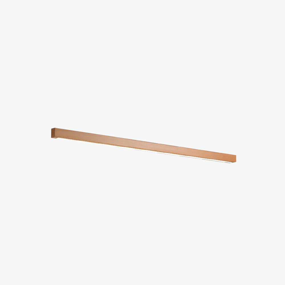 Lampada da parete moderna lineare LED in legno