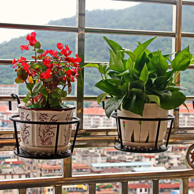 Supporto per Vasi da Balcone | Salvaspazio sul Corrimano | Fondo a Scarico Aperto | BalconyNest
