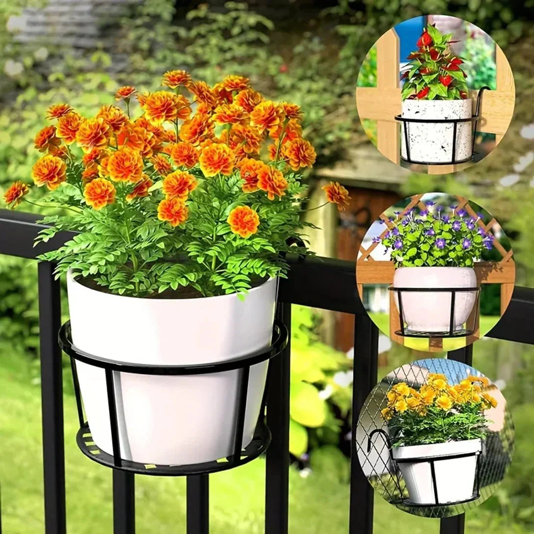 Supporto per Vasi da Balcone | Salvaspazio sul Corrimano | Fondo a Scarico Aperto | BalconyNest