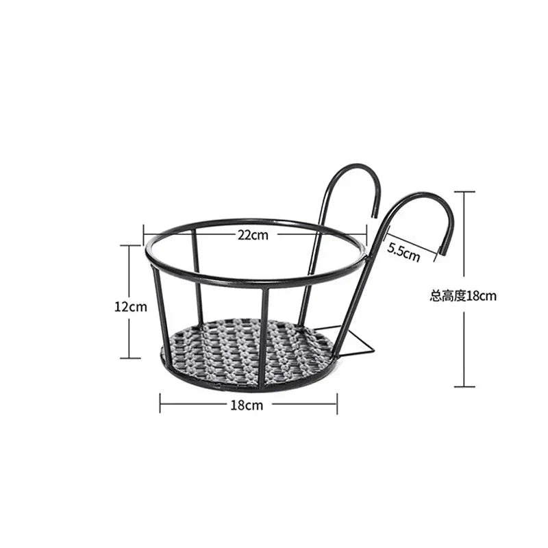 Supporto per Vasi da Balcone | Salvaspazio sul Corrimano | Fondo a Scarico Aperto | BalconyNest