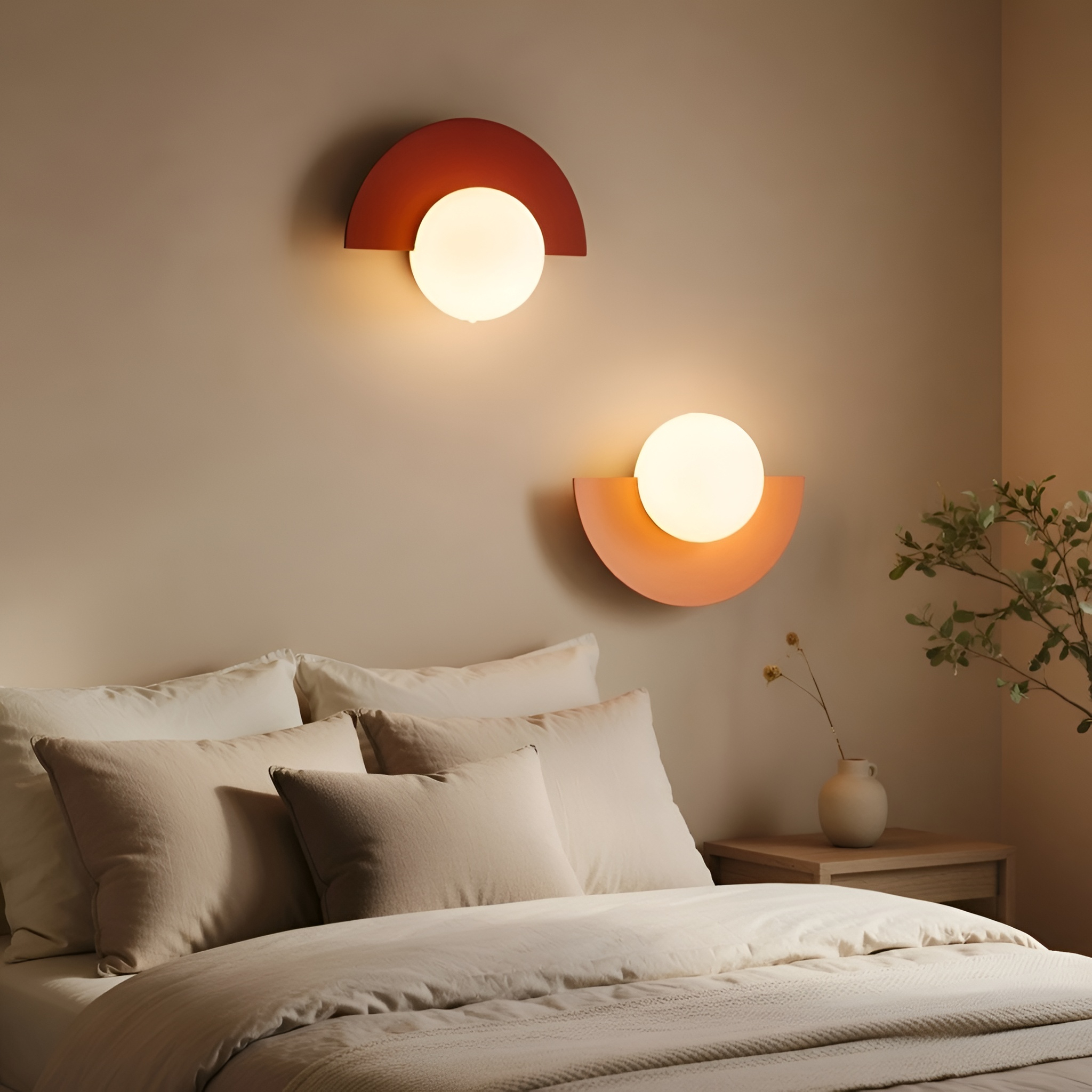 Deven - Lampada da parete LED a sfera in vetro in stile nordico