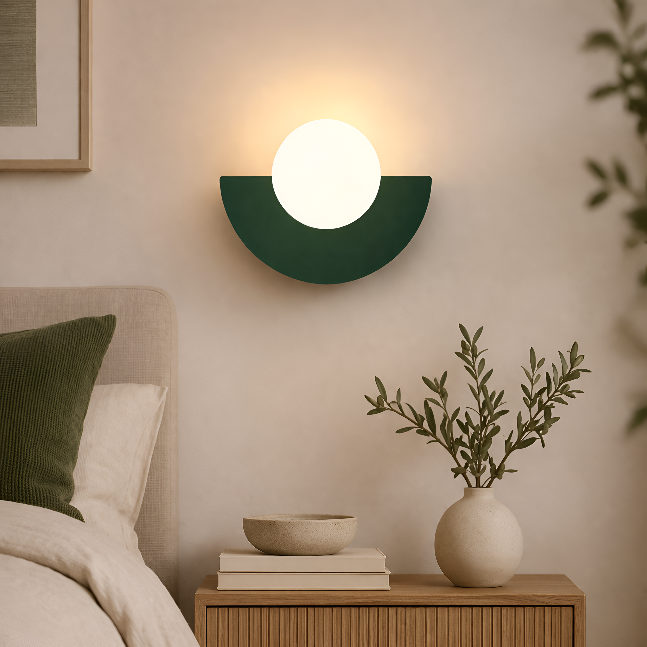 Deven - Lampada da parete LED a sfera in vetro in stile nordico