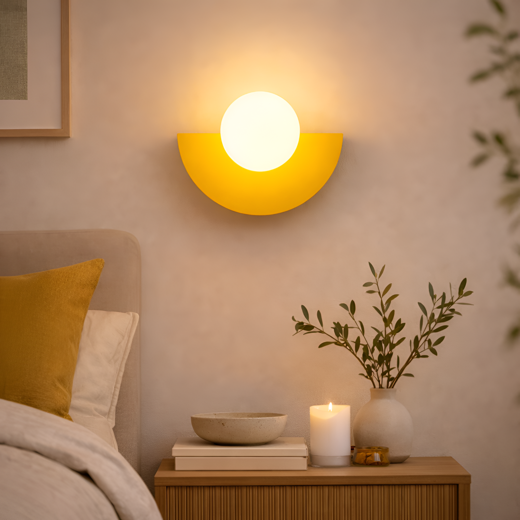 Deven - Lampada da parete LED a sfera in vetro in stile nordico