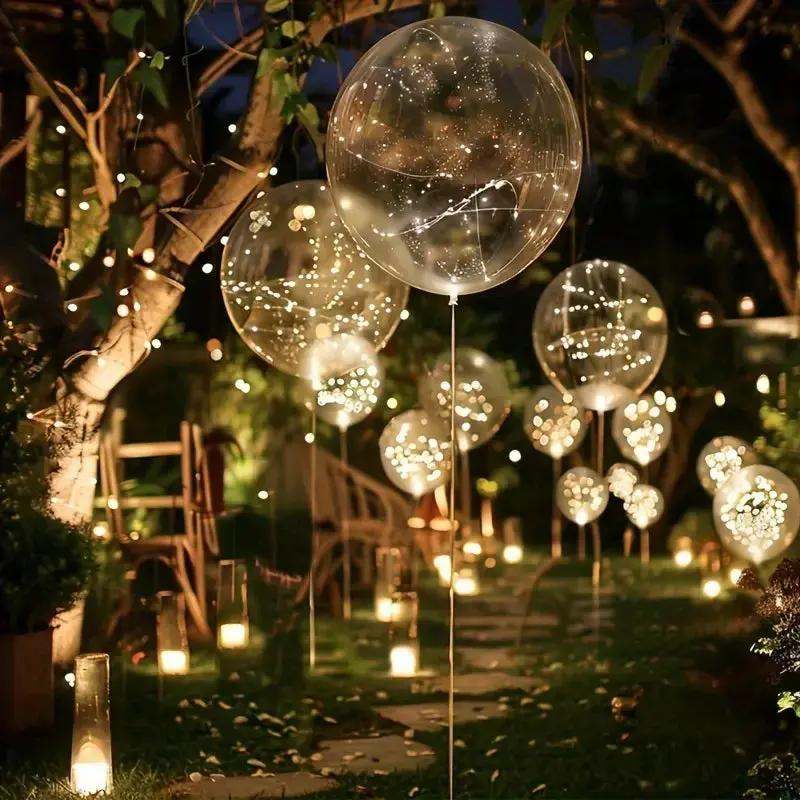 Palloncino con 10 pezzi | Luce calda bianca | Alimentato a batteria | LumiGlobe