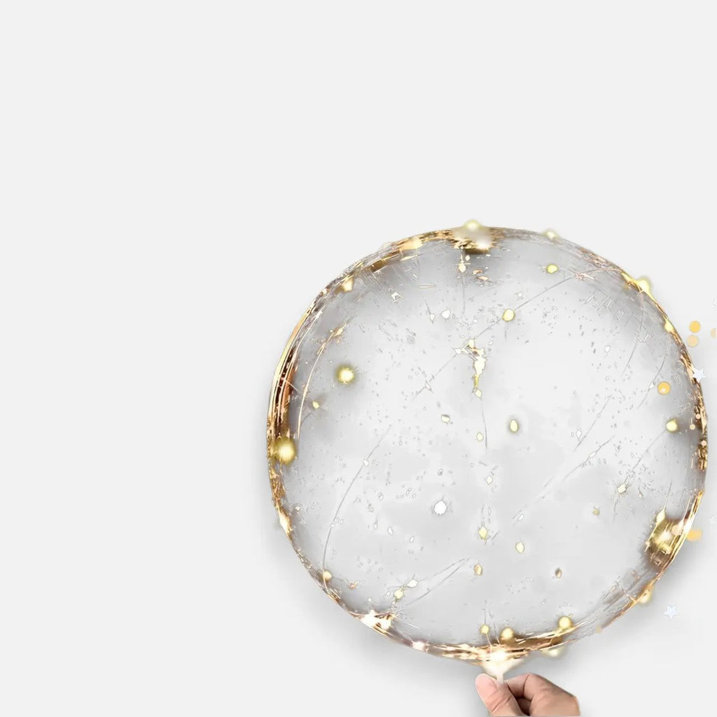 Palloncino con 10 pezzi | Luce calda bianca | Alimentato a batteria | LumiGlobe