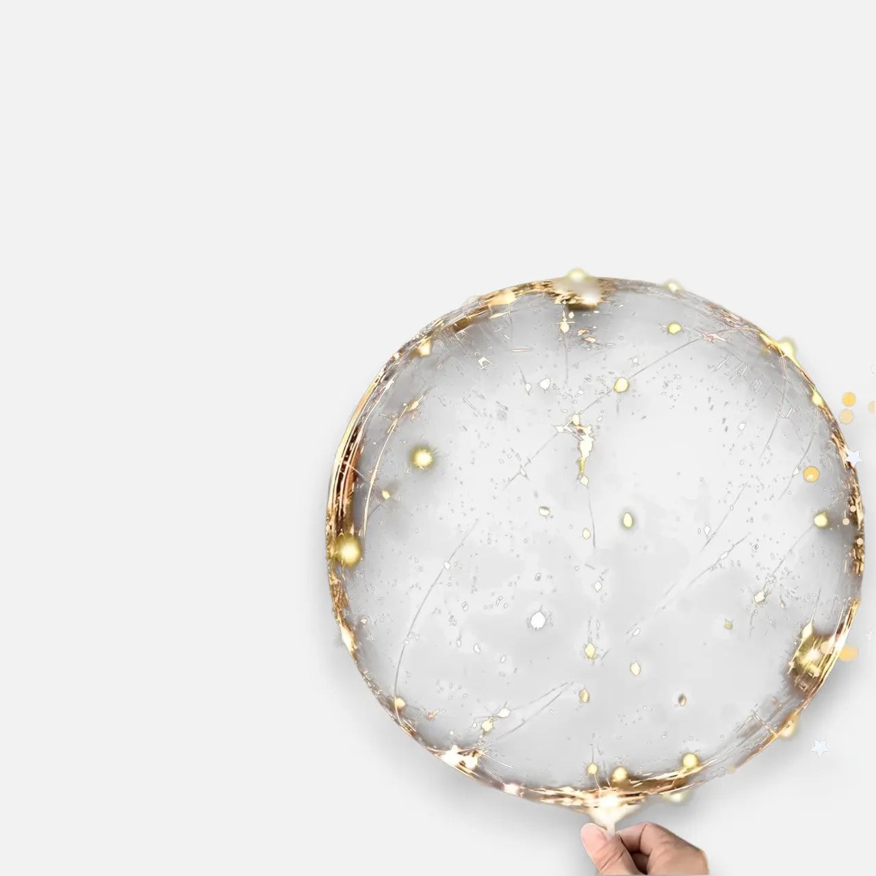 Palloncino con 10 pezzi | Luce calda bianca | Alimentato a batteria | LumiGlobe