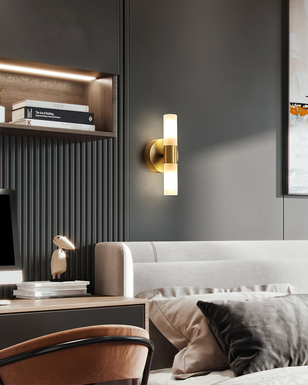 Lario – Elegante Applique in Ottone con Illuminazione LED a Risparmio Energetico