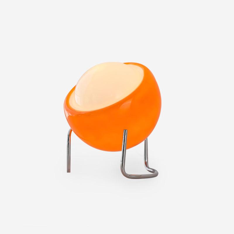 Lampada da Tavolo in Stile Bauhaus con Aspetto Vetro e Struttura in Metallo