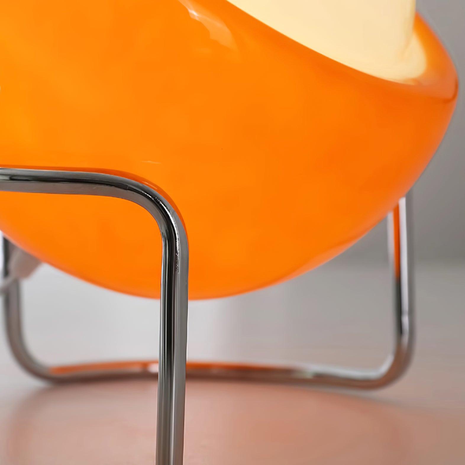 Lampada da Tavolo in Stile Bauhaus con Aspetto Vetro e Struttura in Metallo