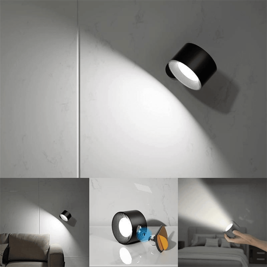 Lampada da Parete Wireless – Illuminazione LED Ricaricabile e Regolabile a 360°
