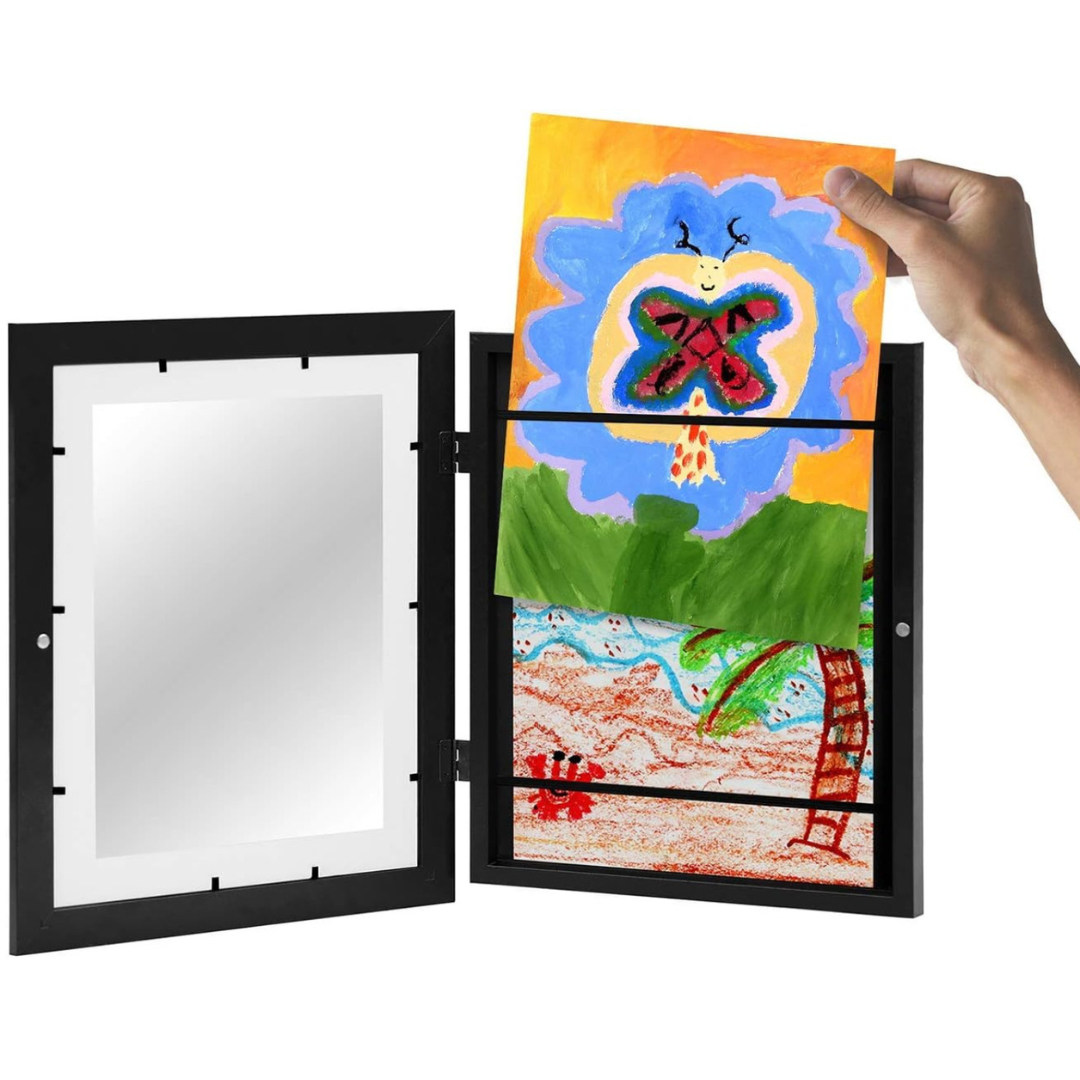 Cornice per immagini | Cambia opere d'arte rapidamente | Chiusura magnetica, apertura frontale | FrameJoy