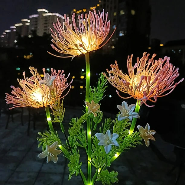 Luce LED da esterno a fiori | Solar Crisantemo giardino | Resistente alle intemperie | Petallight