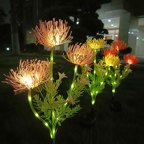 Luce LED da esterno a fiori | Solar Crisantemo giardino | Resistente alle intemperie | Petallight