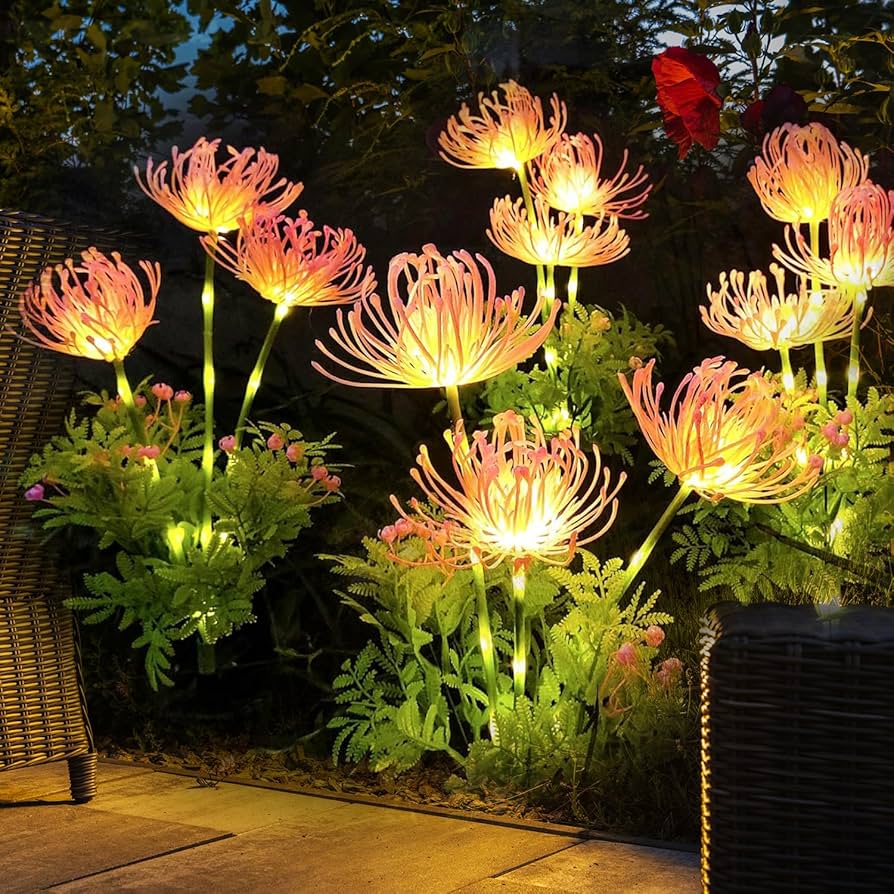 Luce LED da esterno a fiori | Solar Crisantemo giardino | Resistente alle intemperie | Petallight