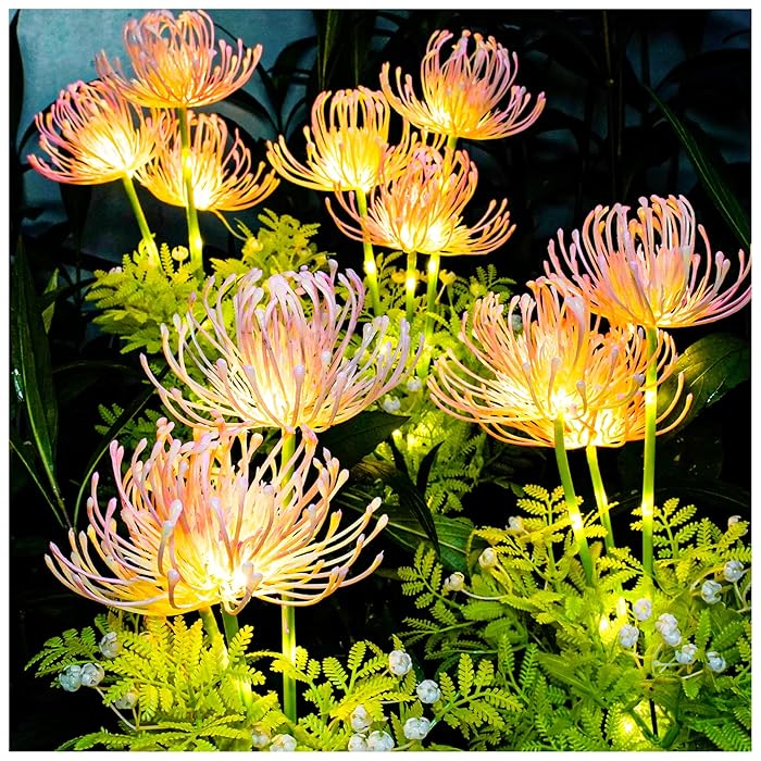 Luce LED da esterno a fiori | Solar Crisantemo giardino | Resistente alle intemperie | Petallight