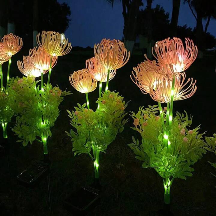 Luce LED da esterno a fiori | Solar Crisantemo giardino | Resistente alle intemperie | Petallight