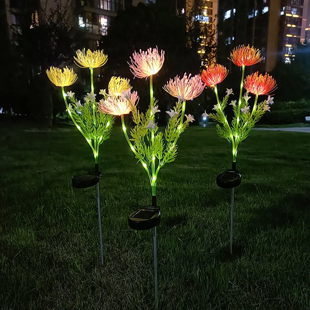 Luce LED da esterno a fiori | Solar Crisantemo giardino | Resistente alle intemperie | Petallight