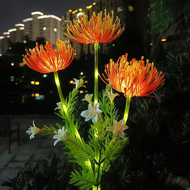 Luce LED da esterno a fiori | Solar Crisantemo giardino | Resistente alle intemperie | Petallight