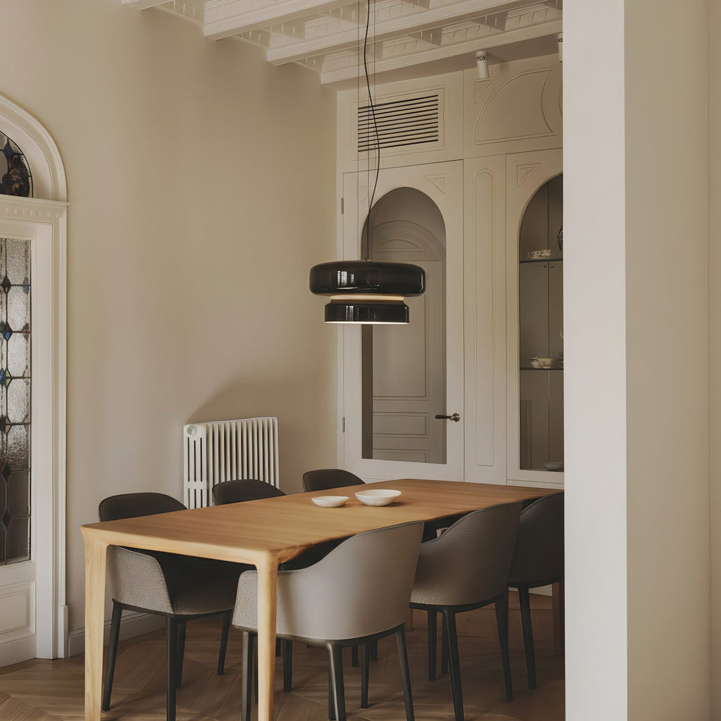 Elmirae | Lampada a Sospensione in Vetro Cromato Moderno per Aree Pranzo e Soggiorni