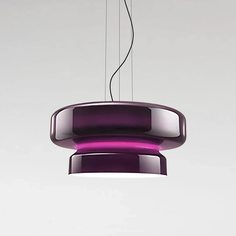 Elmirae | Lampada a Sospensione in Vetro Cromato Moderno per Aree Pranzo e Soggiorni