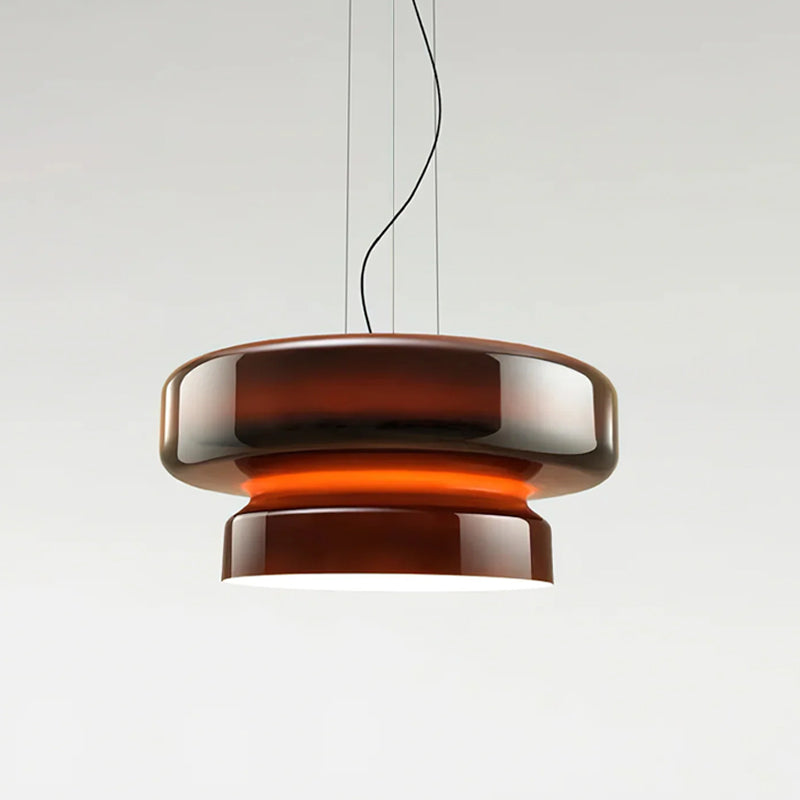 Elmirae | Lampada a Sospensione in Vetro Cromato Moderno per Aree Pranzo e Soggiorni