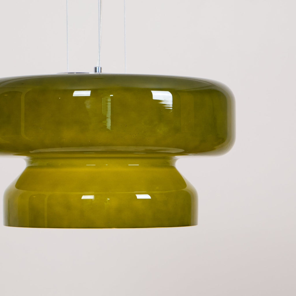 Elmirae | Lampada a Sospensione in Vetro Cromato Moderno per Aree Pranzo e Soggiorni