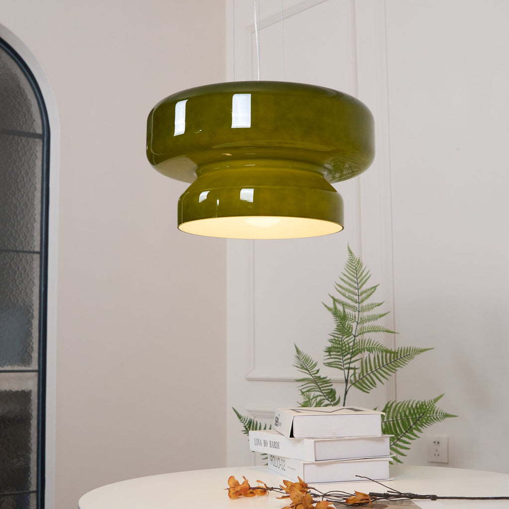 Elmirae | Lampada a Sospensione in Vetro Cromato Moderno per Aree Pranzo e Soggiorni