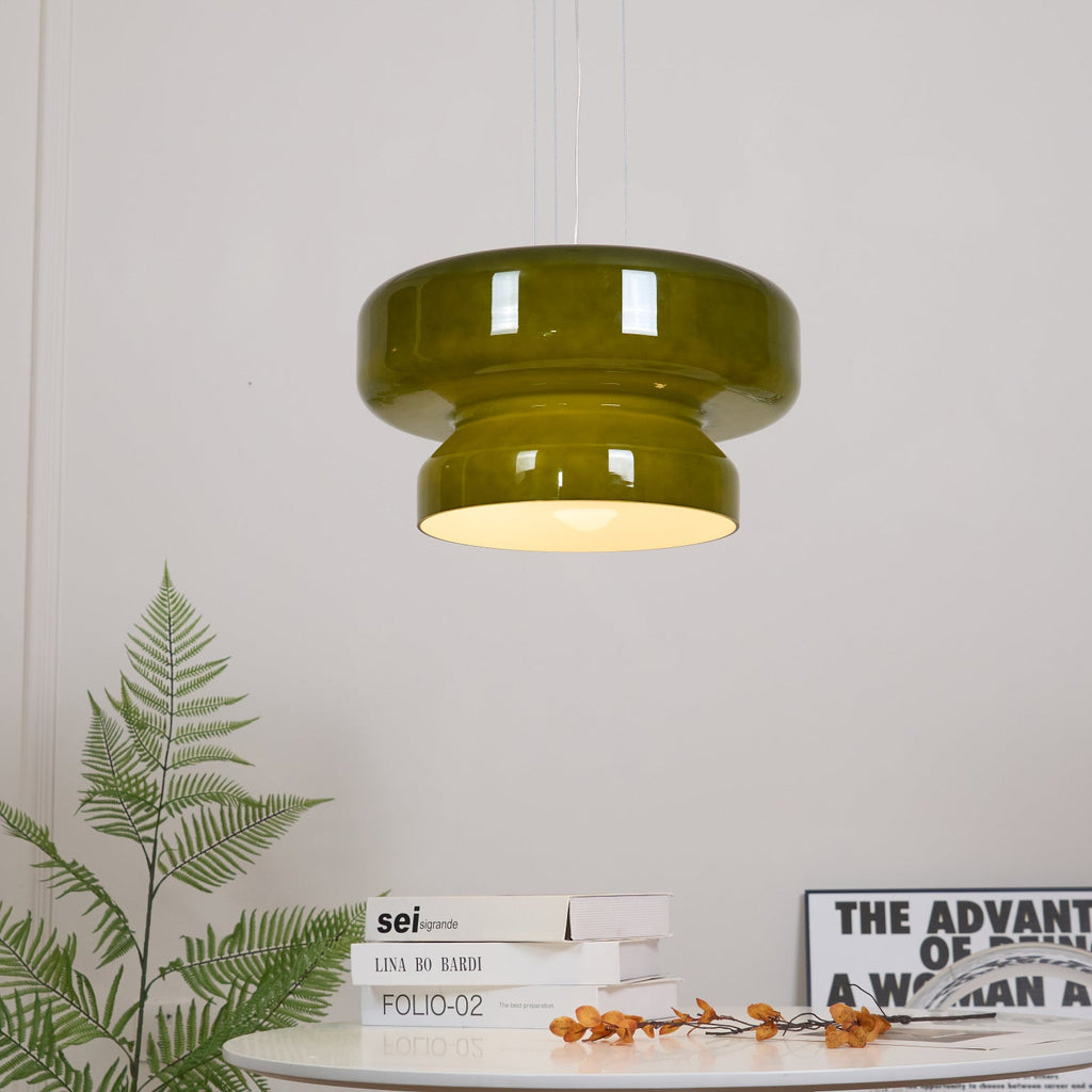 Elmirae | Lampada a Sospensione in Vetro Cromato Moderno per Aree Pranzo e Soggiorni