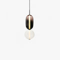 Lampada a Sospensione LED in Vetro Colorato Moderno