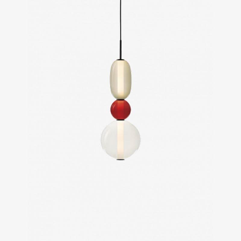 Lampada a Sospensione LED in Vetro Colorato Moderno