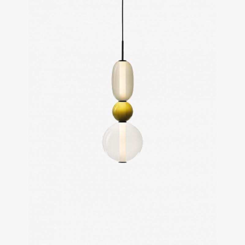 Lampada a Sospensione LED in Vetro Colorato Moderno