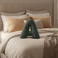 Cuscino Lettere | Cuscino Decorativo Alfabetto | Morbido e Personalizzabile | Alphora