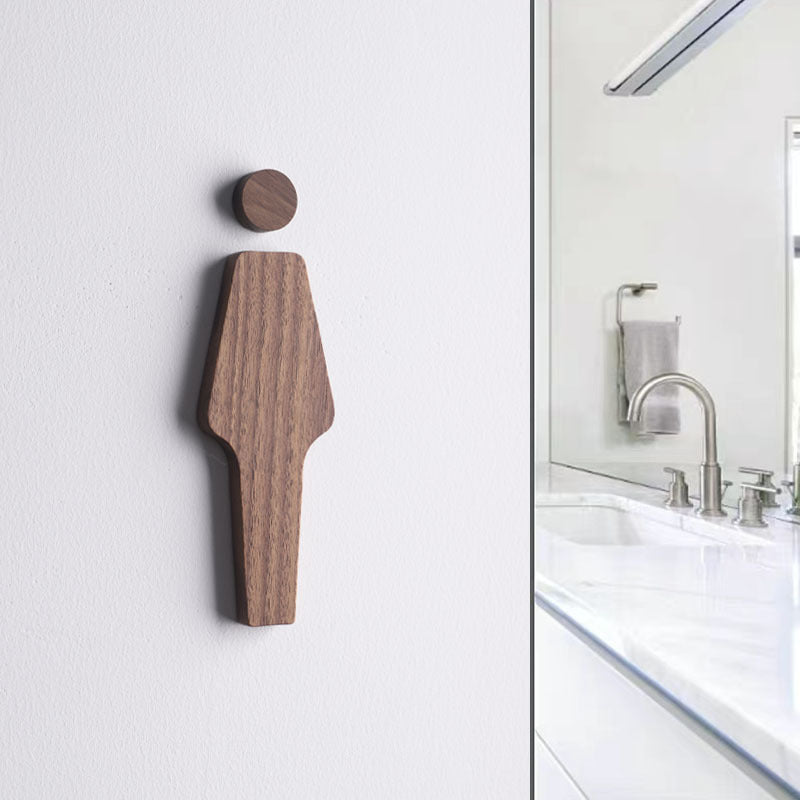 Set di Tre Sedili per Toilette in Noce Nero – Uomini & Donne – Autoadesivi