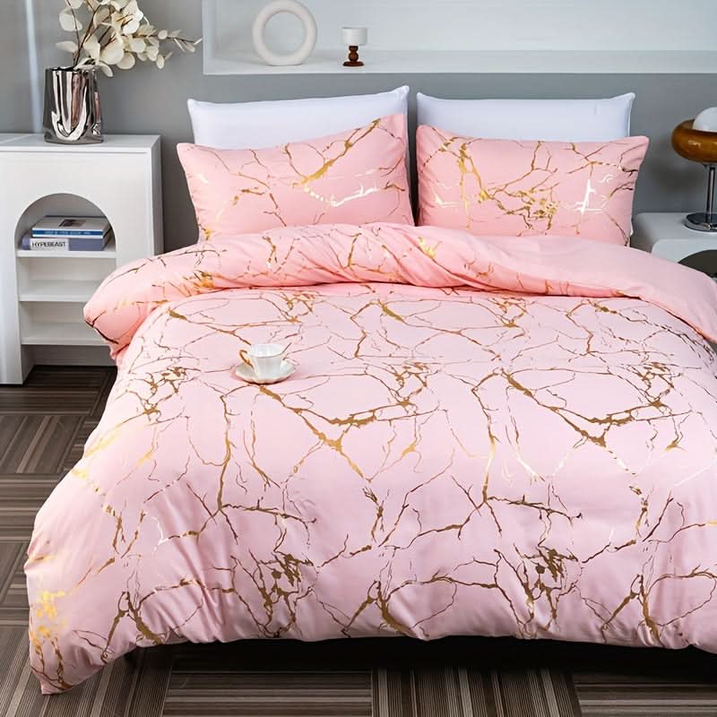 Set di Federe per Piumone Morbido di Lusso con Design Elegante