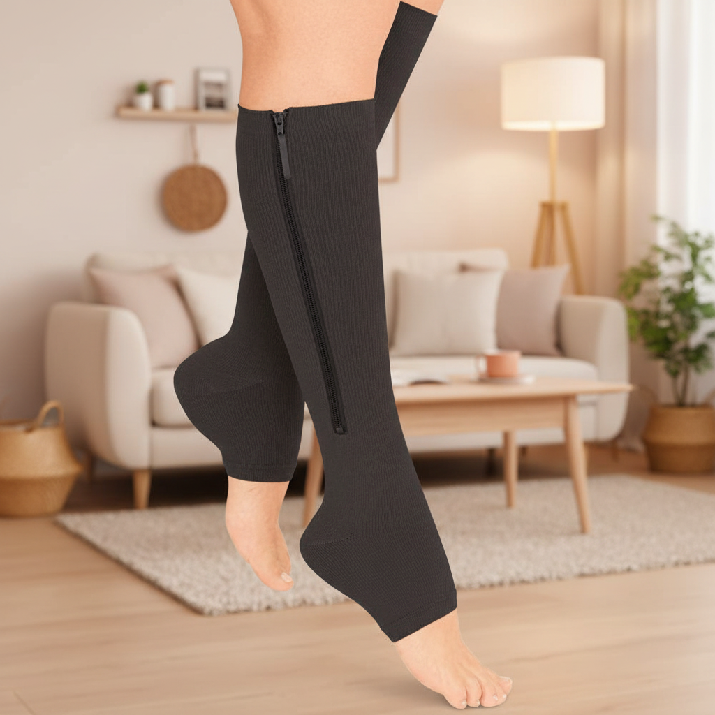 CIRCULARELIEF – Calze compressive con cerniera per supporto e sollievo