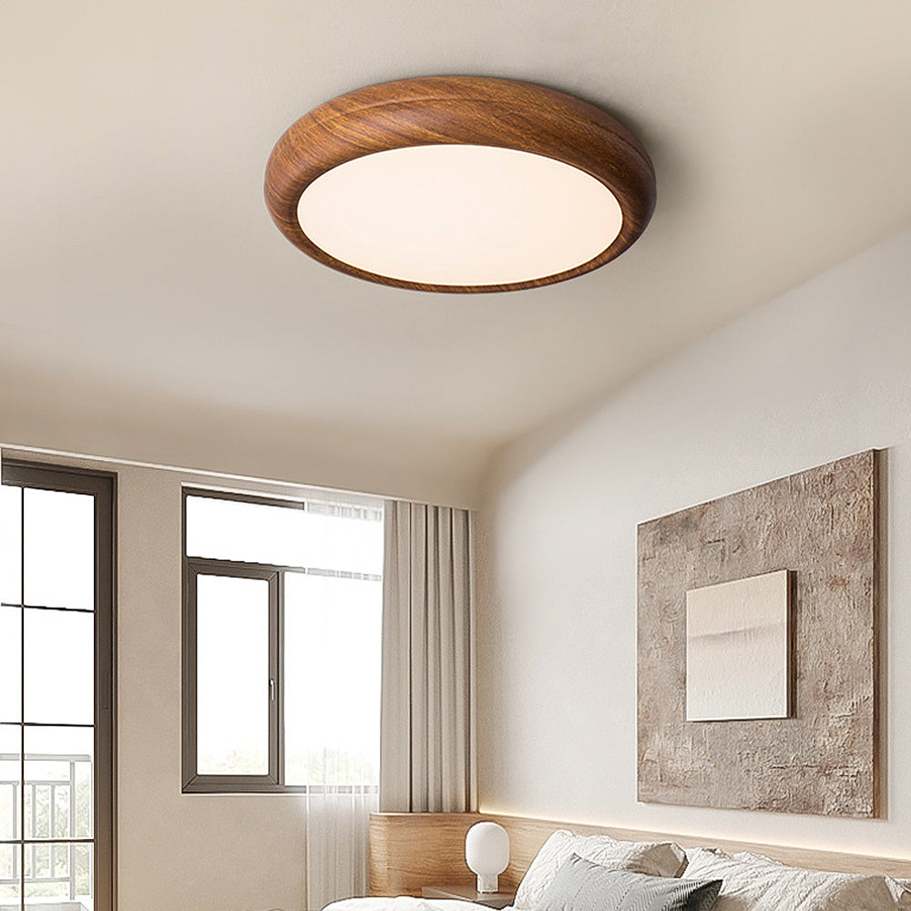 Evarael | Lampada a soffitto LED in legno moderno, minimalista, per camera da letto e sala da pranzo