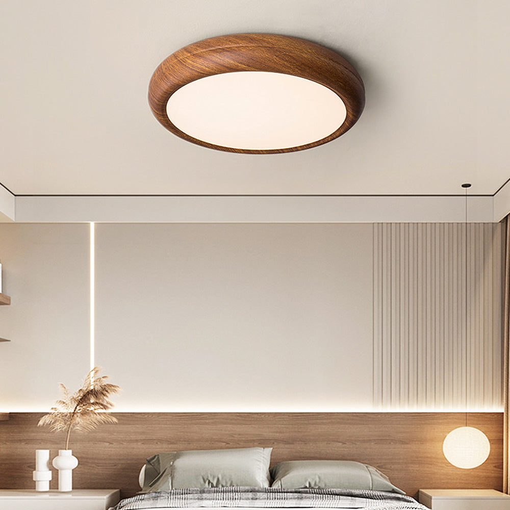 Evarael | Lampada a soffitto LED in legno moderno, minimalista, per camera da letto e sala da pranzo