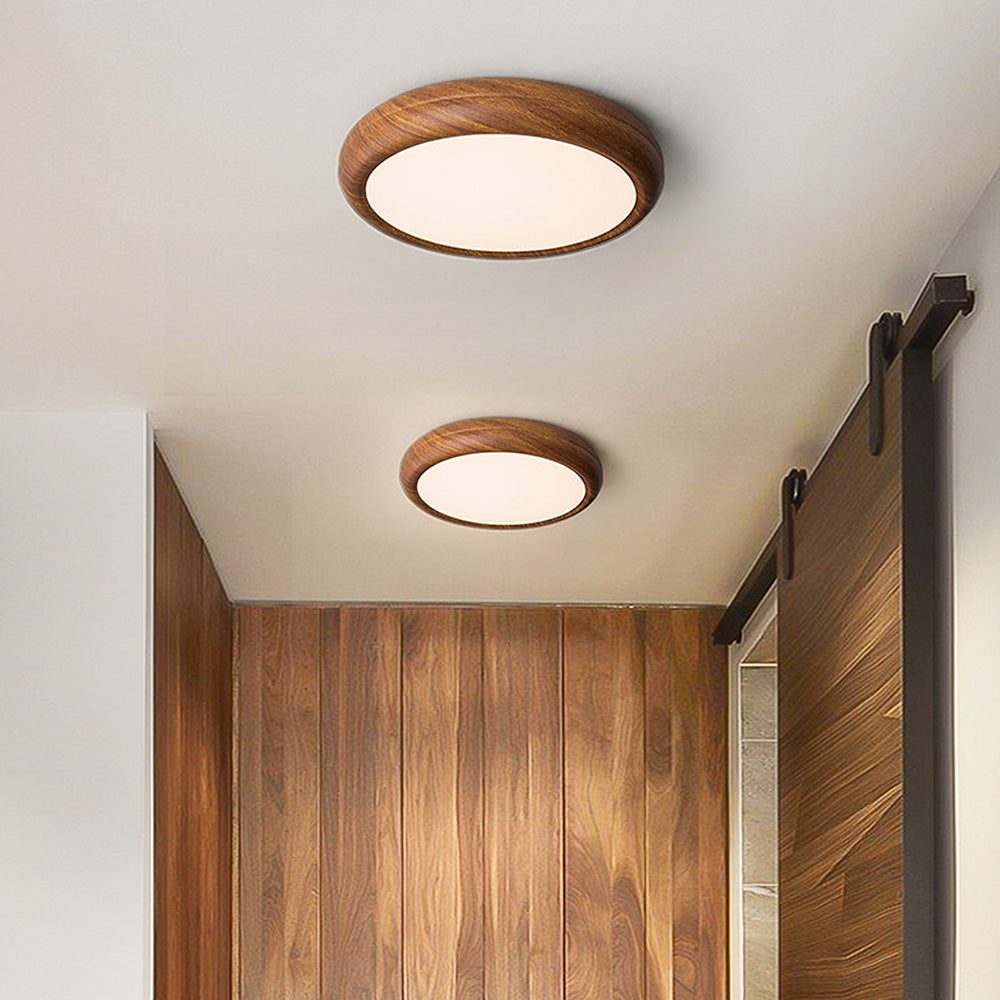 Evarael | Lampada a soffitto LED in legno moderno, minimalista, per camera da letto e sala da pranzo