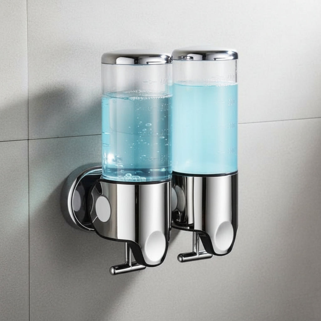 SOAPFORT – Dispenser di sapone di alta qualità da parete con design elegante in acciaio inossidabile