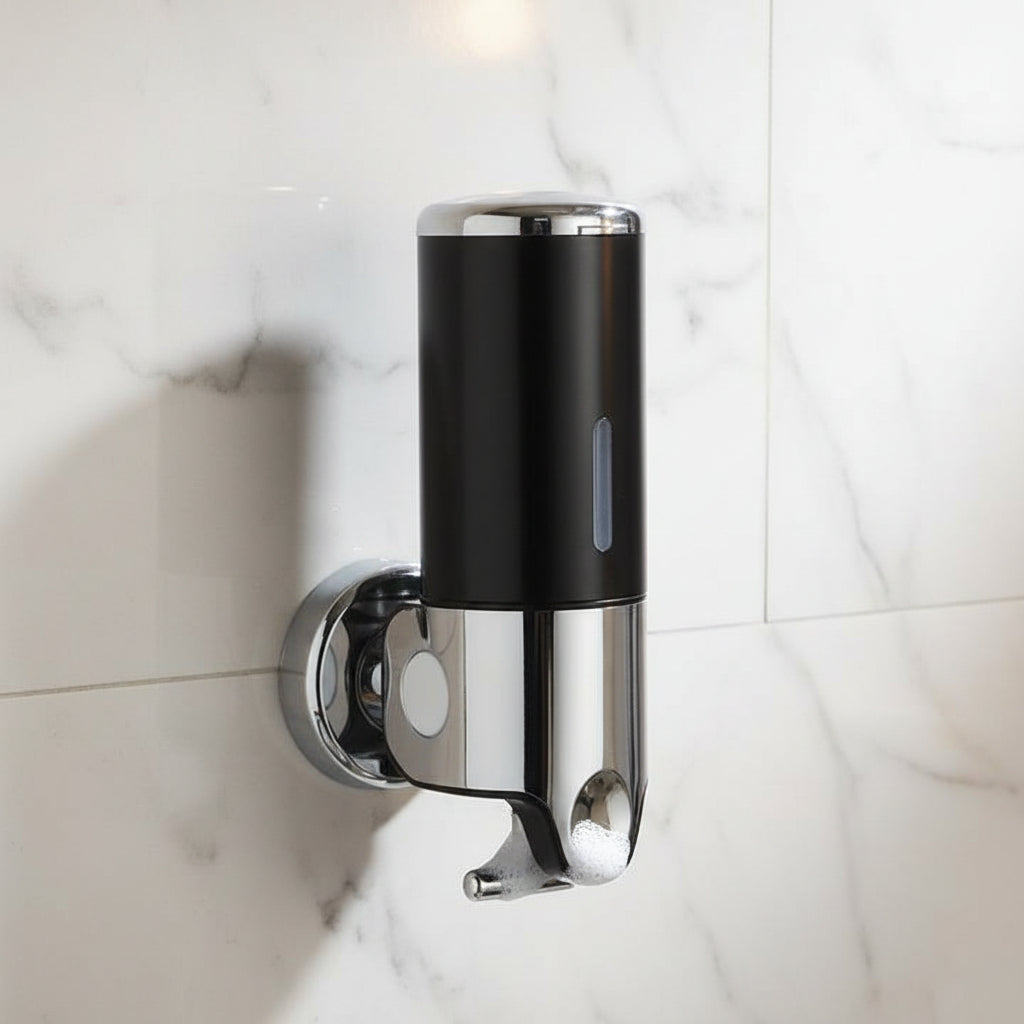 SOAPFORT – Dispenser di sapone di alta qualità da parete con design elegante in acciaio inossidabile