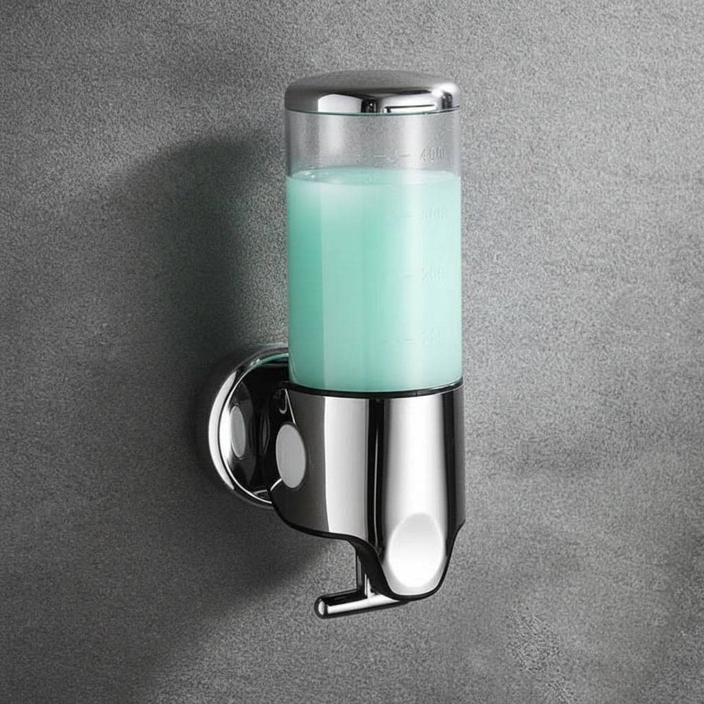 SOAPFORT – Dispenser di sapone di alta qualità da parete con design elegante in acciaio inossidabile