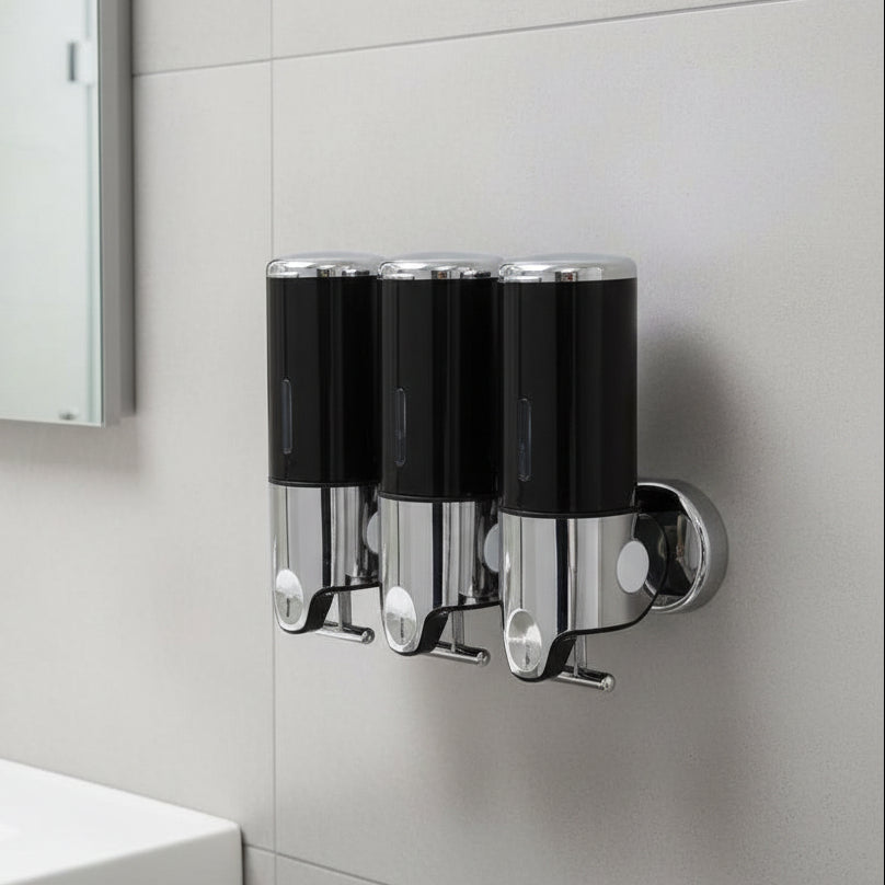 SOAPFORT – Dispenser di sapone di alta qualità da parete con design elegante in acciaio inossidabile