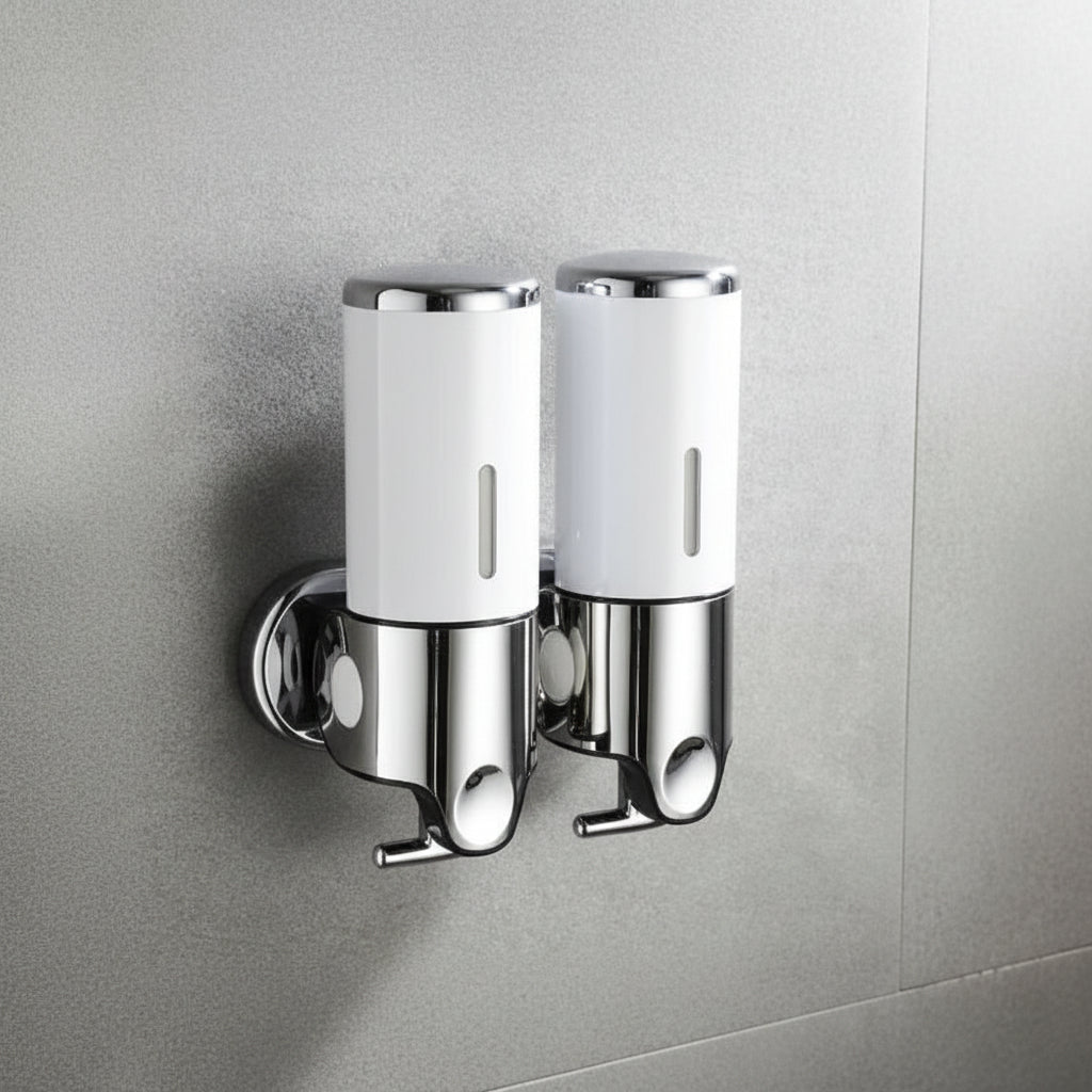SOAPFORT – Dispenser di sapone di alta qualità da parete con design elegante in acciaio inossidabile