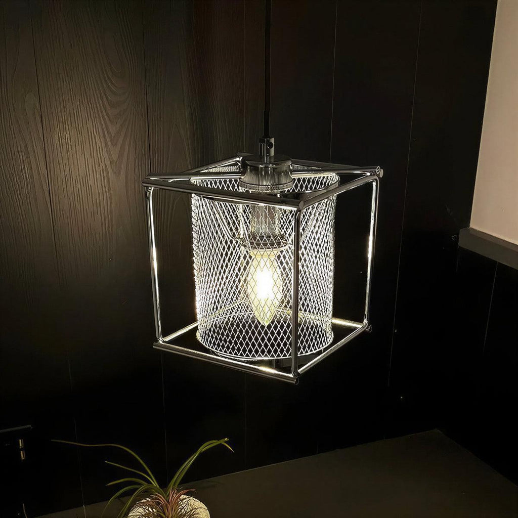 Lampada a sospensione a gabbia per cucina e aree bar