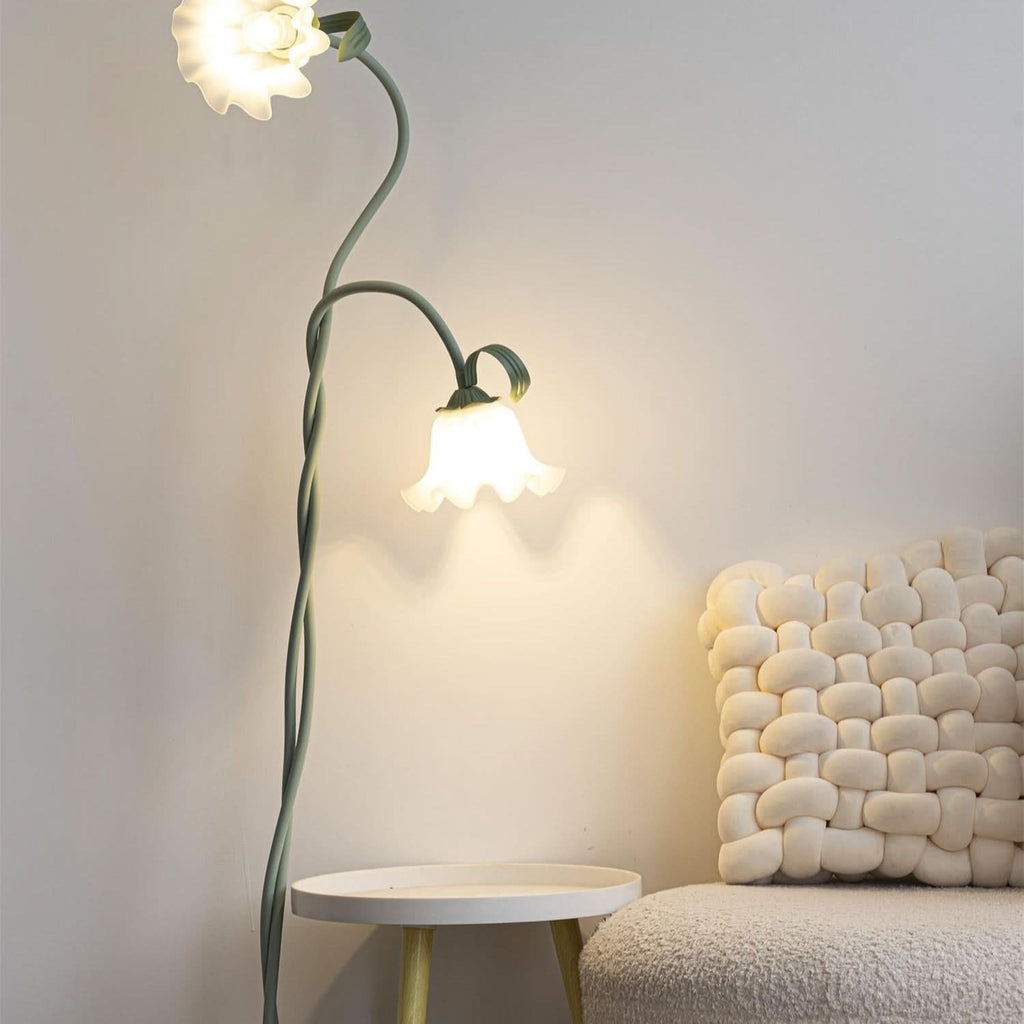 Lampada da Terra Calla con Finitura Verde Opaca