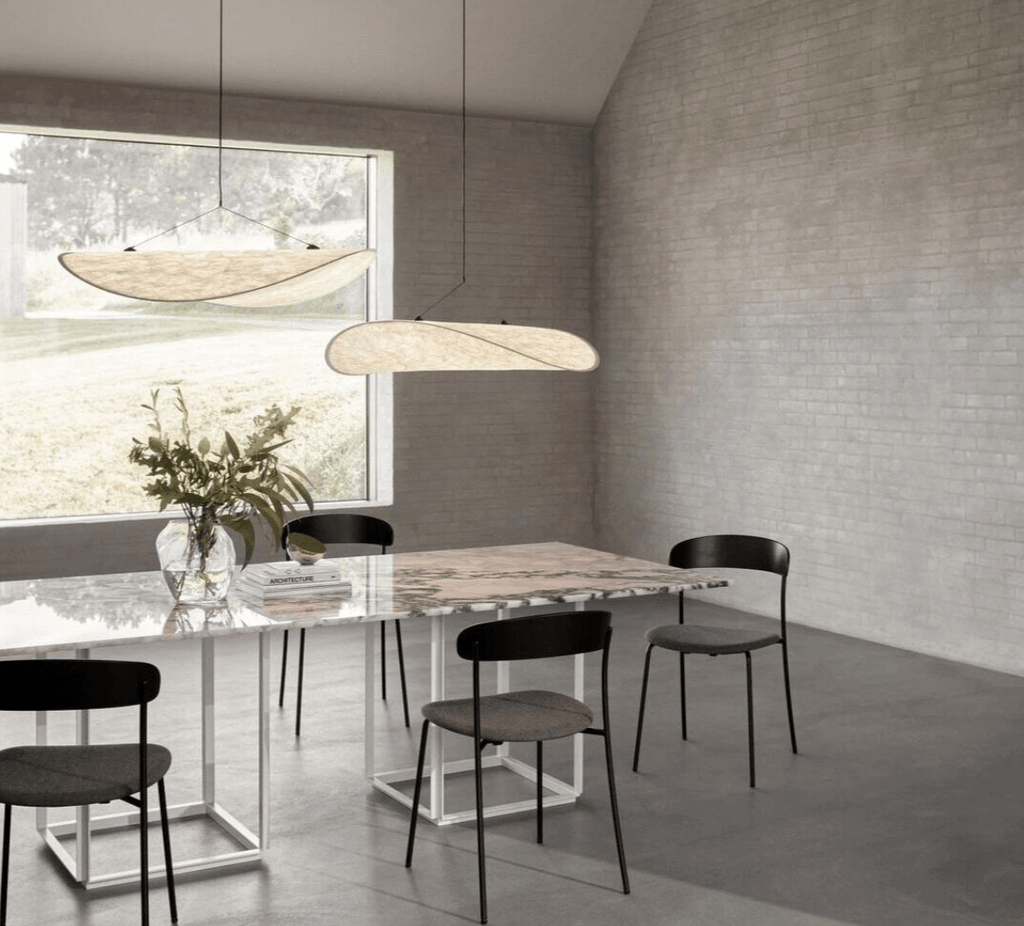 EleganceLoom - Lampada a sospensione in seta - Design moderno - Chic e sofisticato