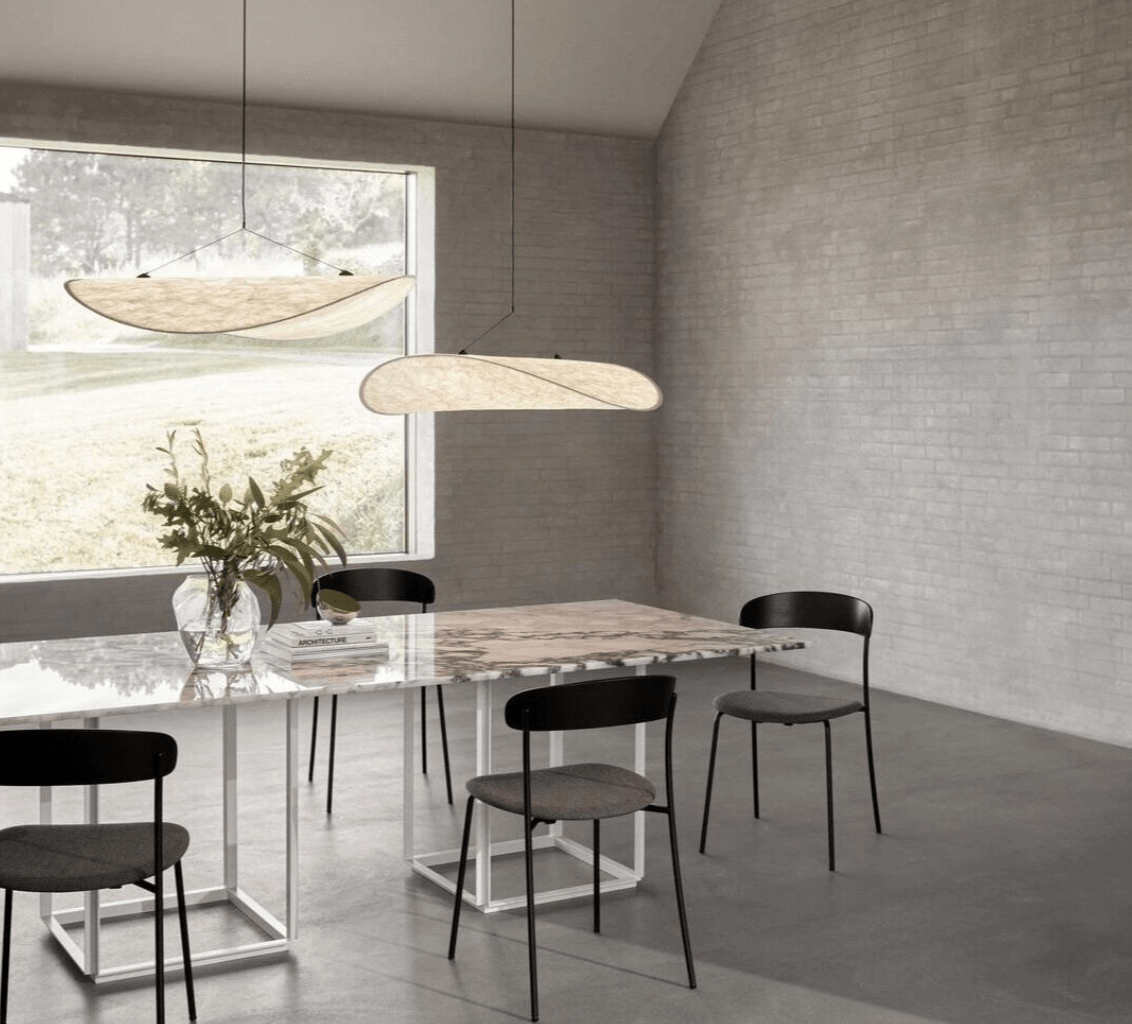 EleganceLoom - Lampada a sospensione in seta - Design moderno - Chic e sofisticato
