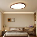 Lampada da soffitto LED in legno scuro ultra-sottile