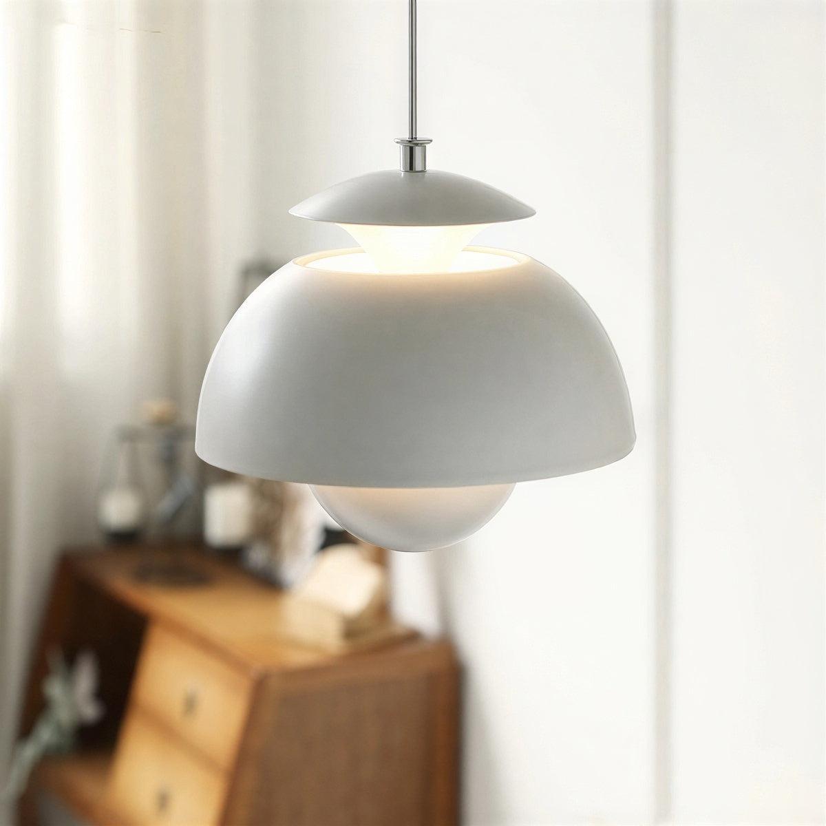 Lampadario a Sospensione con Design Ispirato ai Bottoni