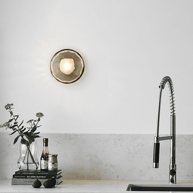 Noreva | Applique in Vetro Scultoreo con LED Integrato per Illuminazione Interni Moderni